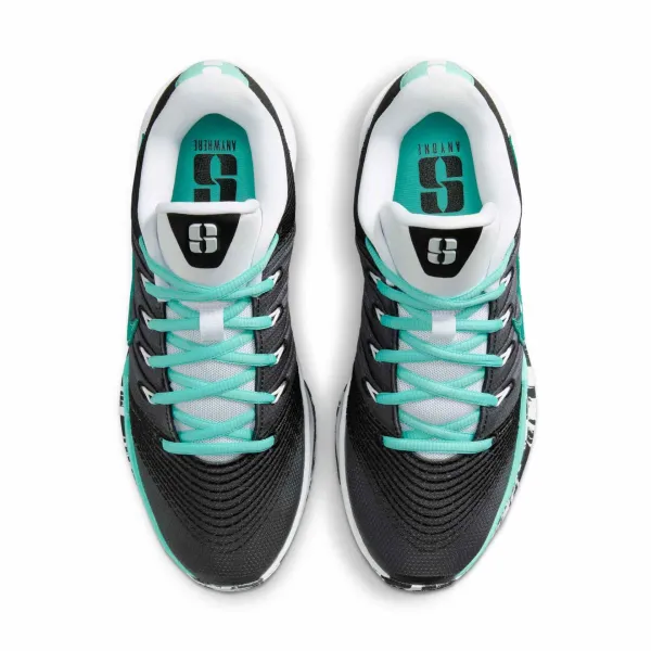 Nike Sabrina 3 Big Ellie - zapatillas de baloncesto mujer en negro, blanco y verde.Superior