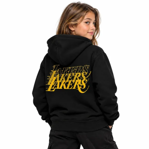 Sudadera Lakers Outerstuff para niños en negro - modelo Sudadera Lakers Outerstuff para niños en negro - modelo