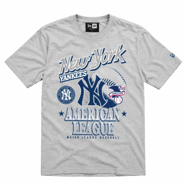 Camiseta New York Yankees New Era MLB Sport Classics Heather Gray