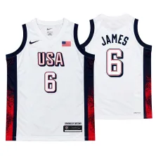 Camiseta Lebron James USA de Nike blanca - 1
