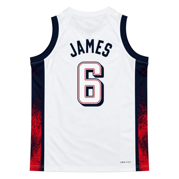 Camiseta Lebron James USA de Nike blanca - 3 Camiseta Lebron James USA de Nike blanca - 3