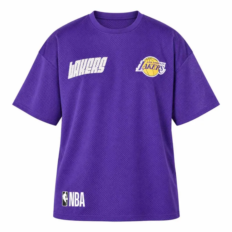 Camiseta Lakers Mesh New Era morada - 1