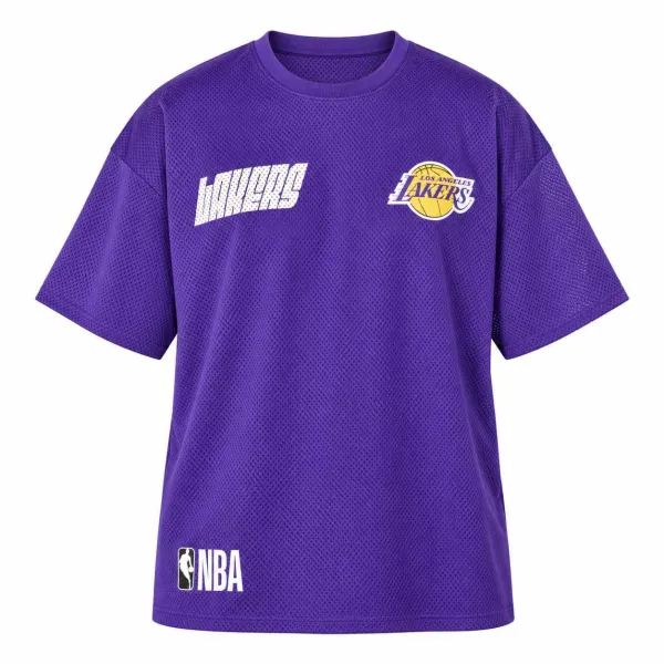 Camiseta Lakers Mesh New Era morada - 1 Camiseta Lakers Mesh New Era morada - 1