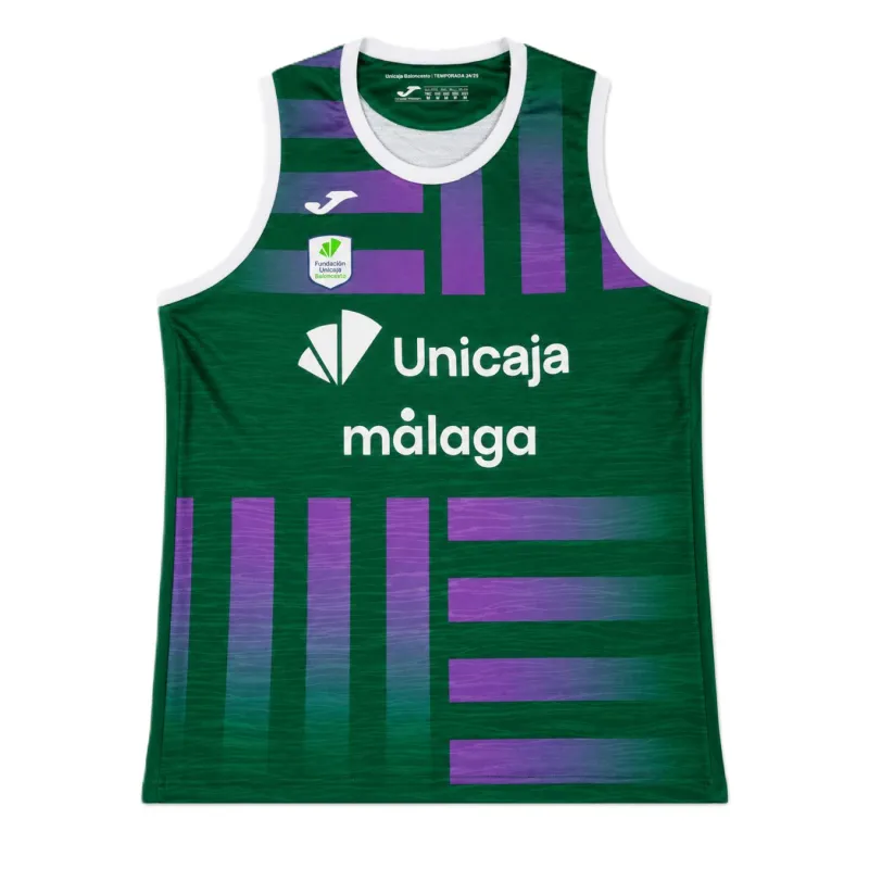 Camiseta Unicaja Malaga ACB 26-27 verde y morada - 1