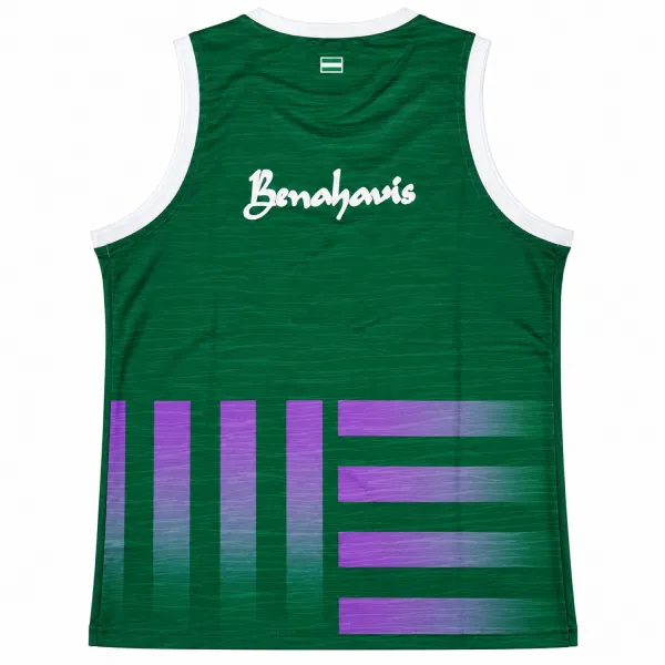 Camiseta Unicaja Malaga ACB 26-27 verde y morada - 3 Camiseta Unicaja Malaga ACB 26-27 verde y morada - 3