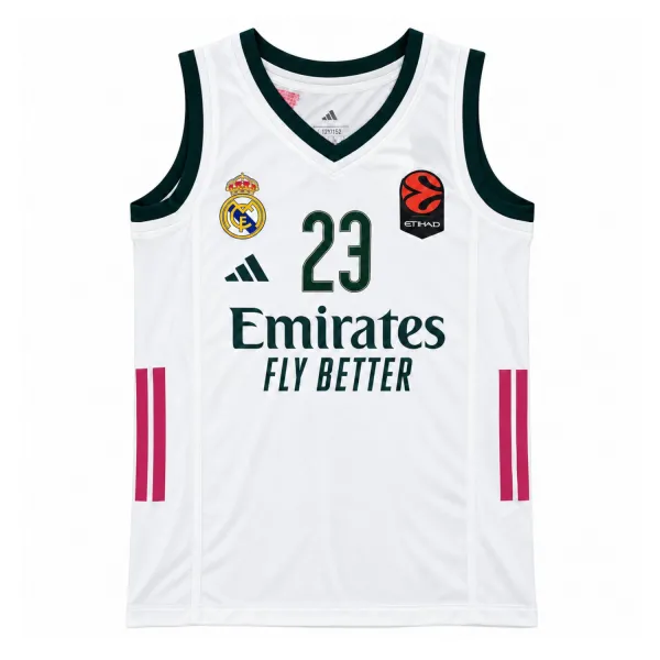 Camiseta Llull Real Madrid para niños en blanco para 2027 - 2 Camiseta Llull Real Madrid para niños en blanco para 2027 - 2