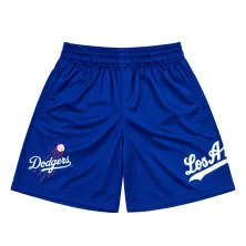 Short LA Dodgers New Era en azul tipo mesh - 1