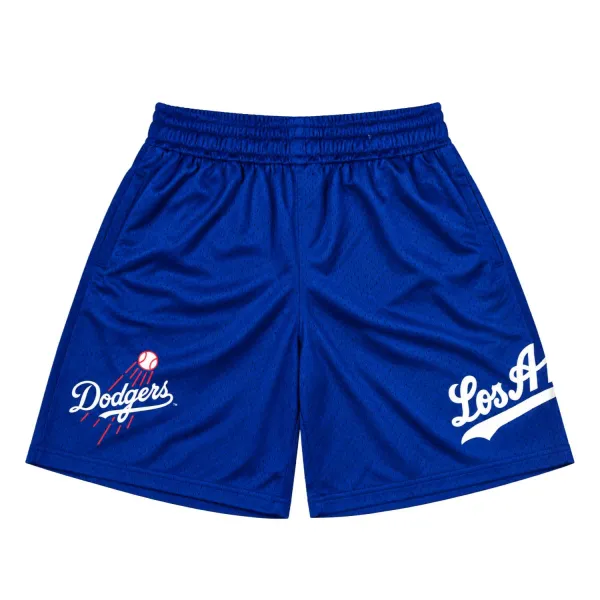 Short LA Dodgers New Era en azul tipo mesh - 1