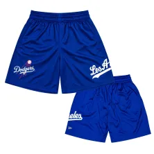 Short LA Dodgers New Era en azul tipo mesh - 3