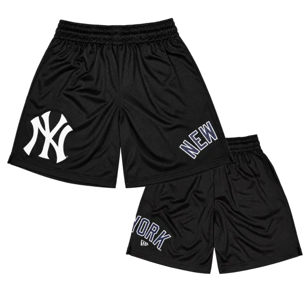 Short de los Yankees de New Era negro en tejido mesh - 2 Short de los Yankees de New Era negro en tejido mesh - 2