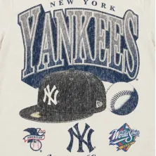 Camiseta New York Yankees New Era MLB World Series Champions Sport Classics