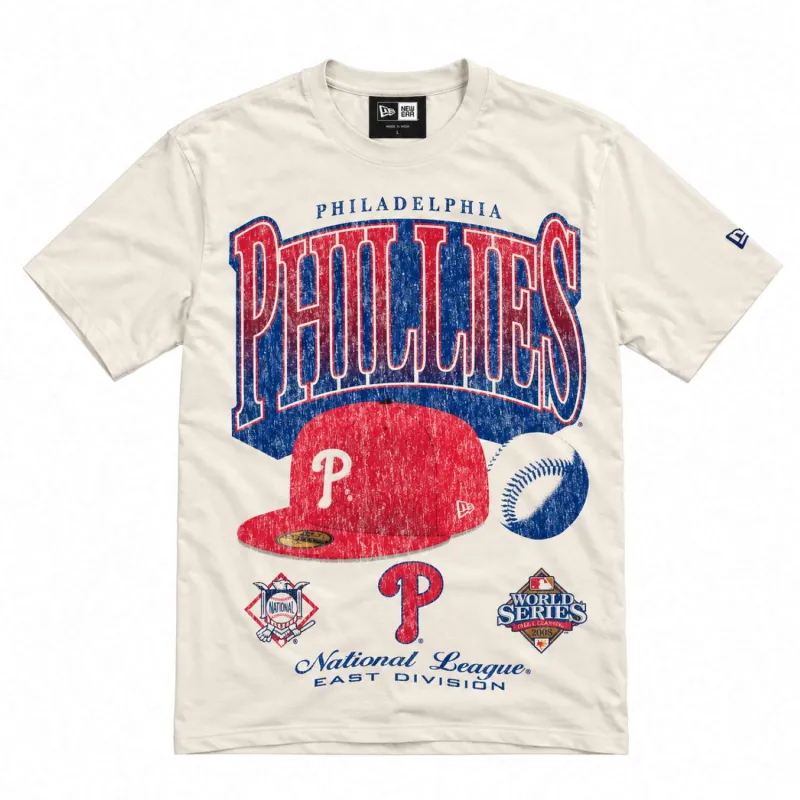 Camiseta Philadelphia Phillies New Era MLB World Series Champions Sport Classics