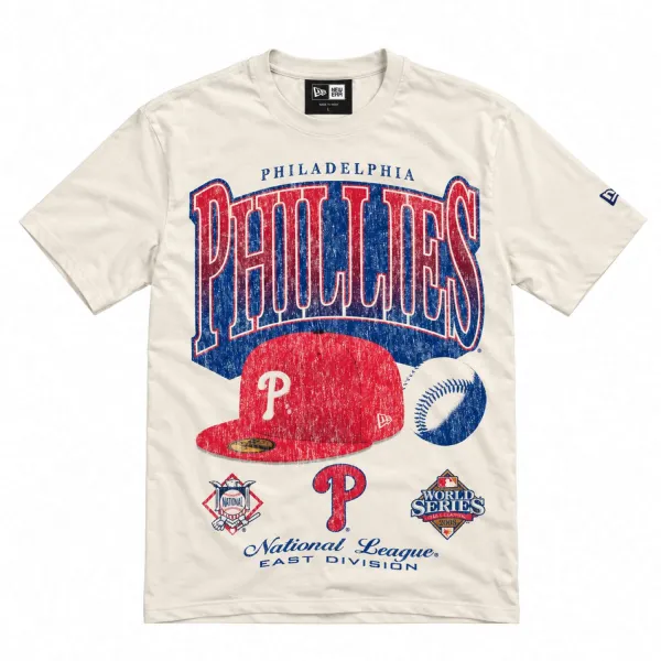 Camiseta Philadelphia Phillies New Era MLB World Series Champions Sport Classics