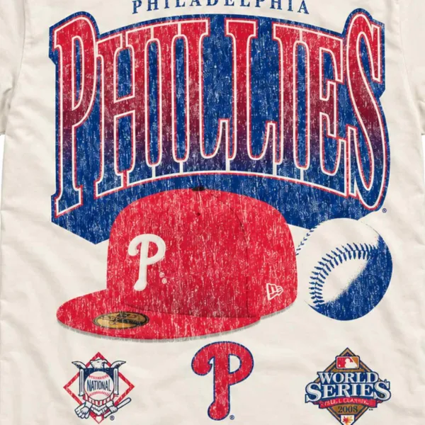 Camiseta Philadelphia Phillies New Era MLB World Series Champions Sport Classics