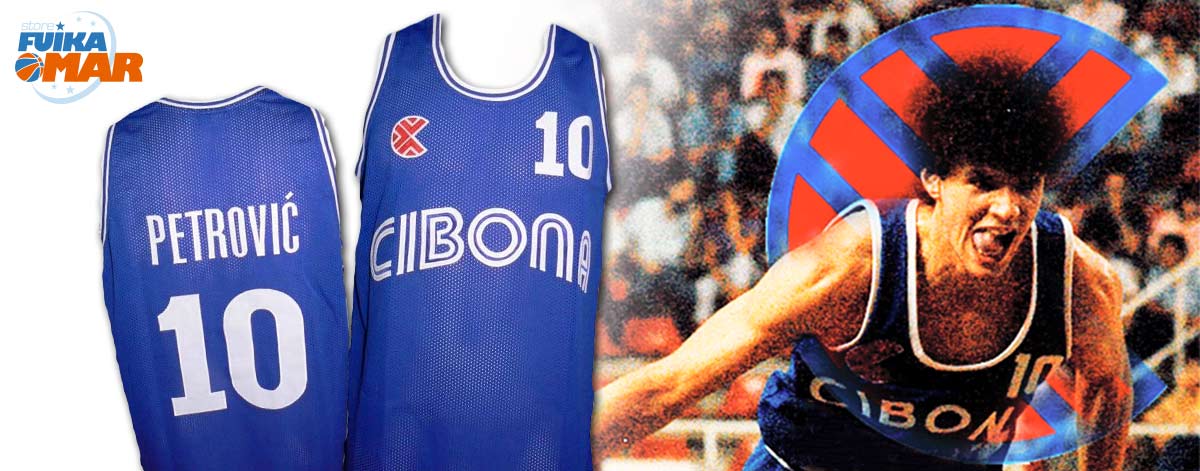 camiseta drazen petrovic cibona fuikaomar