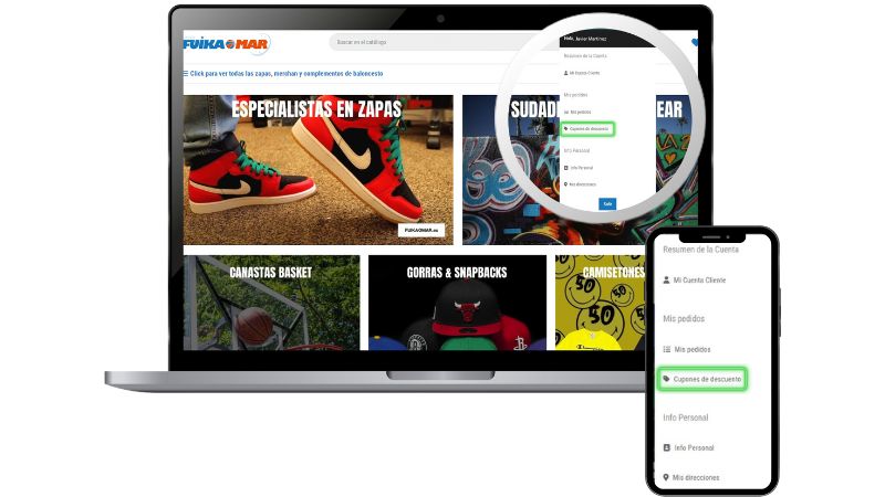 codigo descuento tienda baloncesto