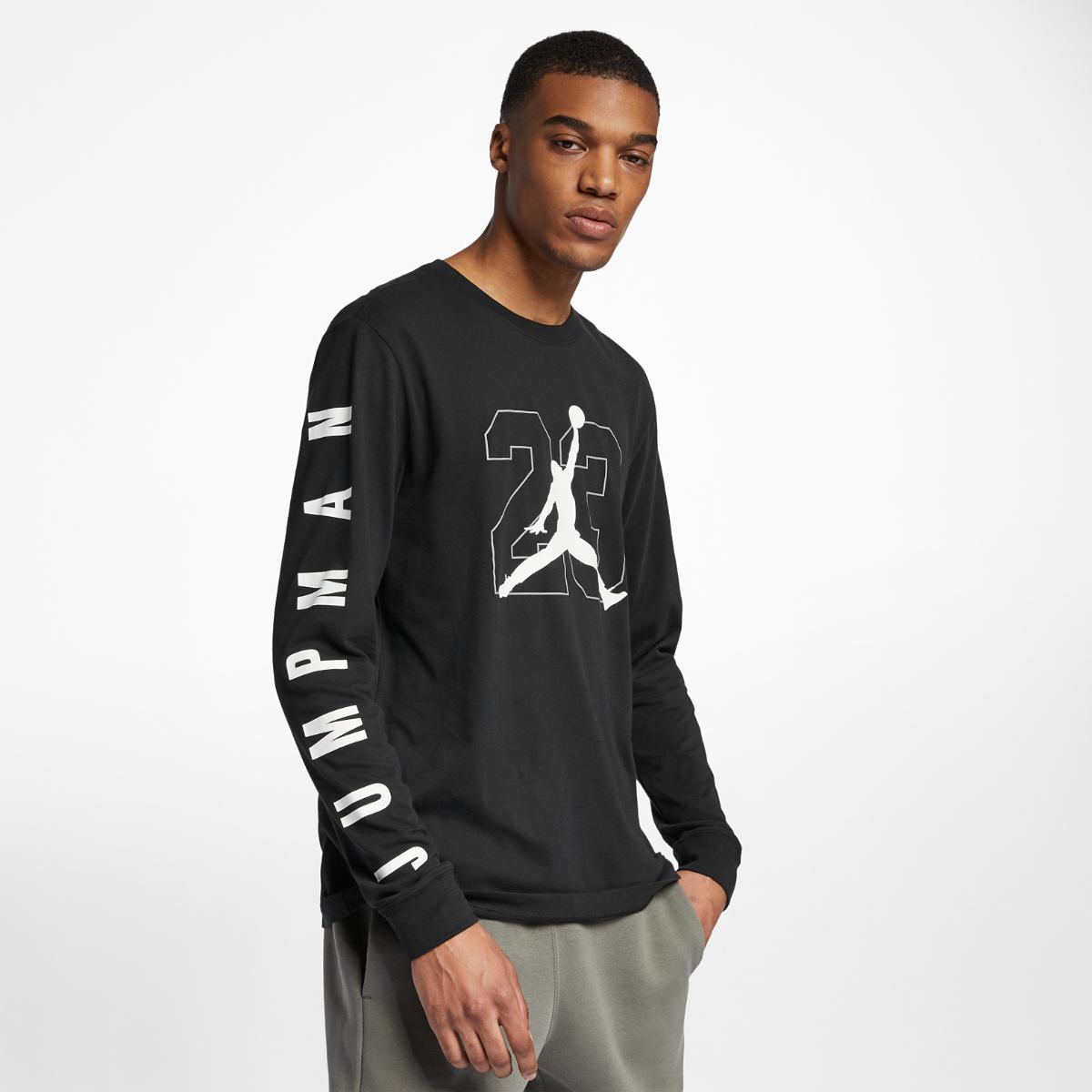 camiseta jordan manga larga