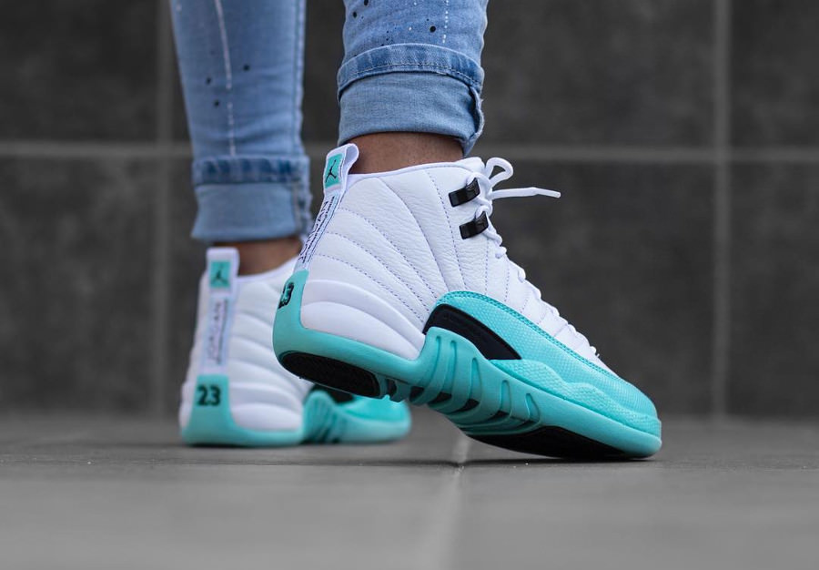 zapatillas air jordan 12 light aqua