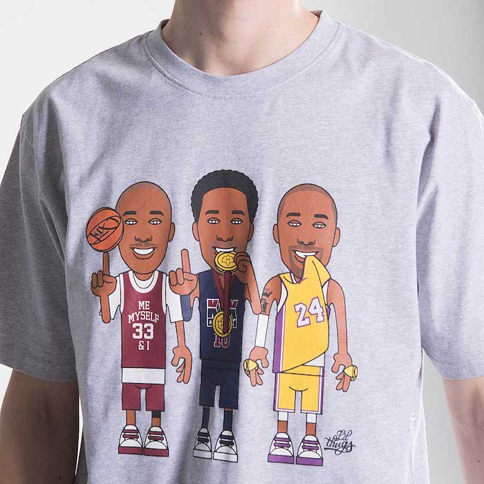 camiseta kobe en gris de k1x