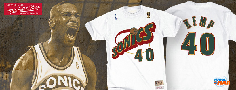 camiseta Shawn kemp Seattle Supersonics