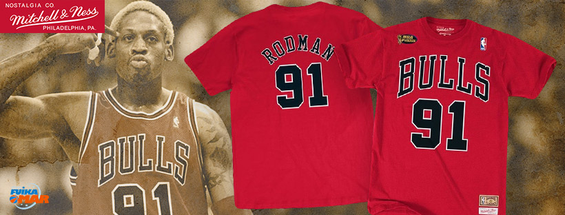 camiseta Rodman Mitchell ness baloncesto bulls