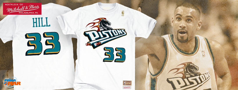 camiseta grant hill pistons Mitchell ness