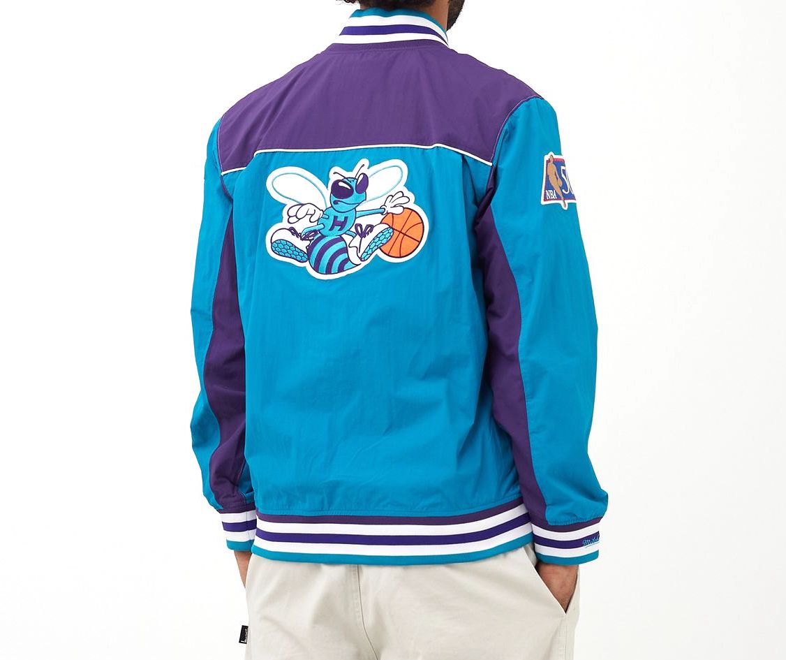 chaqueta baloncesto Hornets Mitchell ness