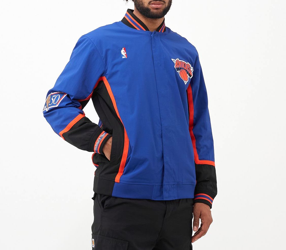 chaqueta New York Knicks warm up