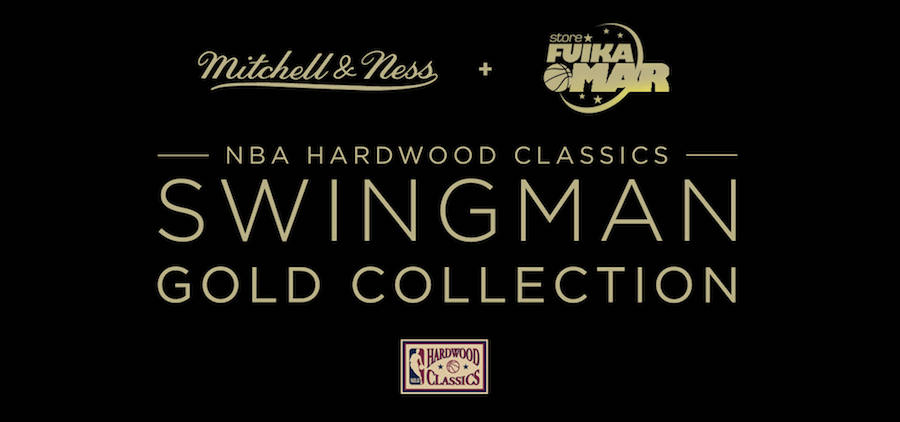 Camisetas NBA retro harwood classics de Mitchell and Ness collection Gold