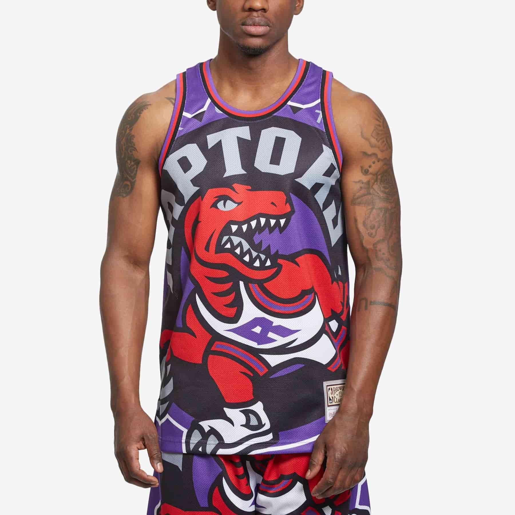 Camiseta Toronto Raptors baloncesto Big face Mitchell Ness