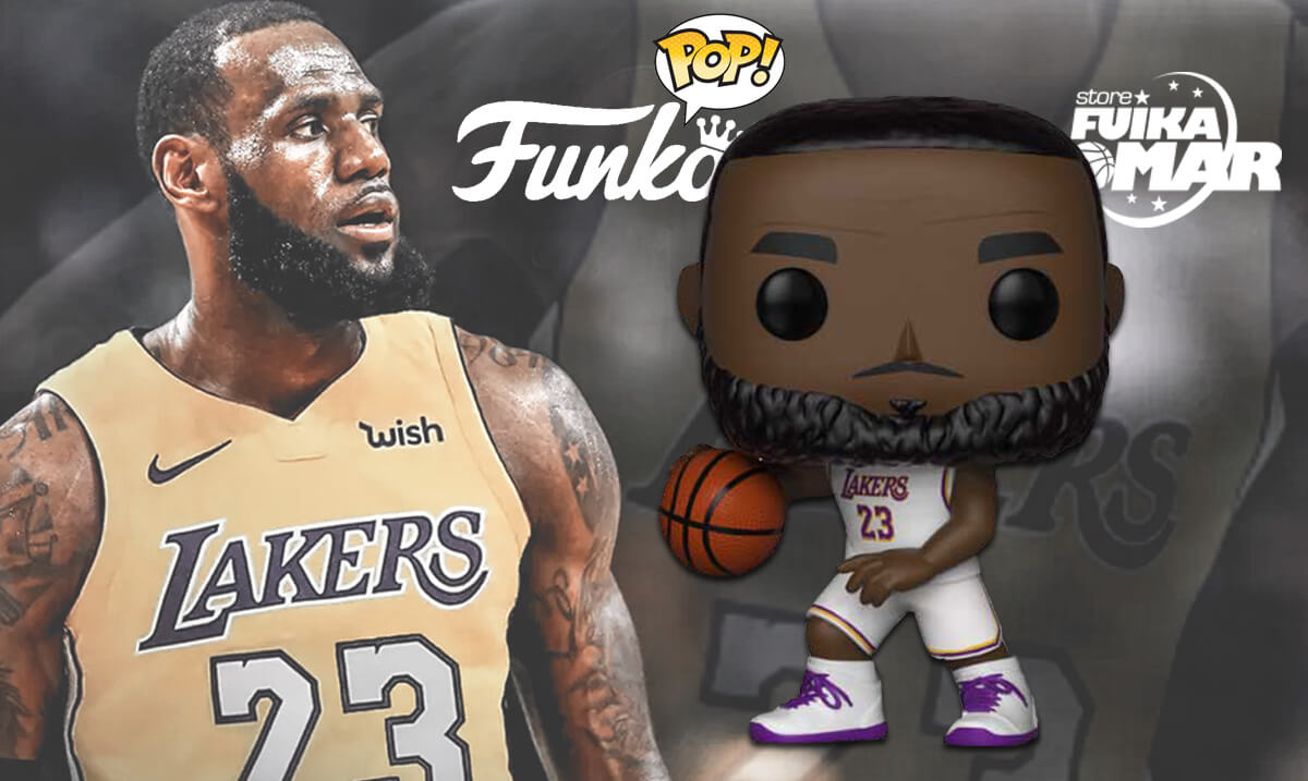 Funko de Lebron James con los Lakers