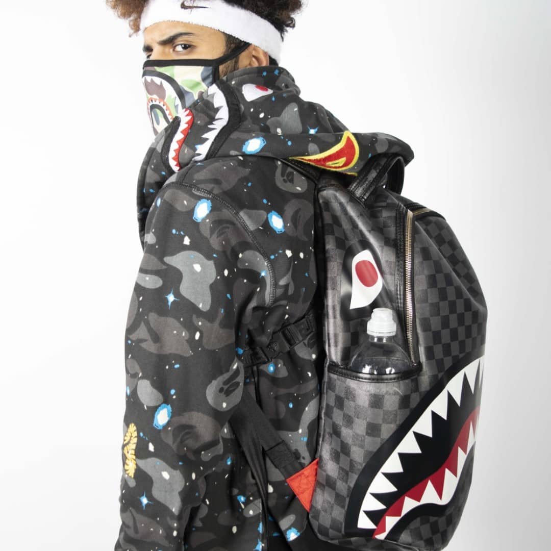 Mochila Shark in Paris negra y gris