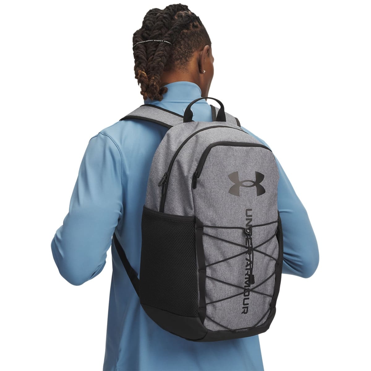 Mochila de baloncesto Under Armour Hustle 6.0 gris