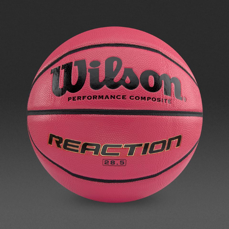 Balon baloncesto Wilson Reaction en piel sintética rosa