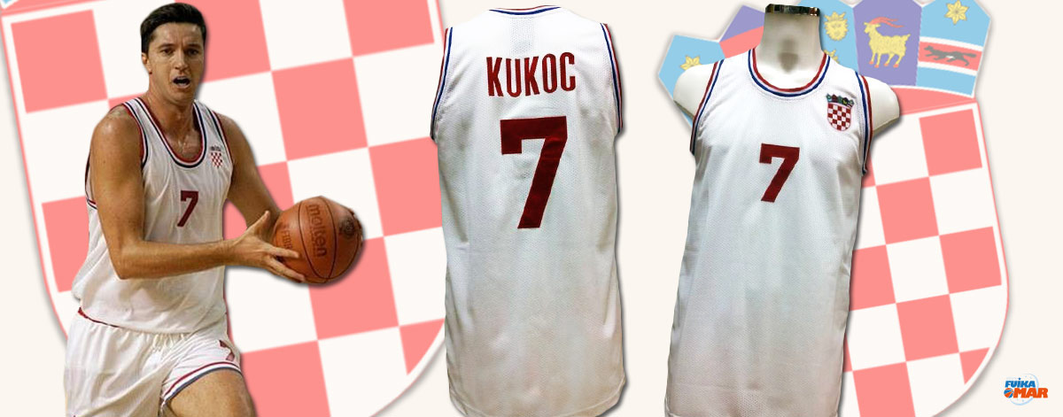 camiseta tony kukoc croacia