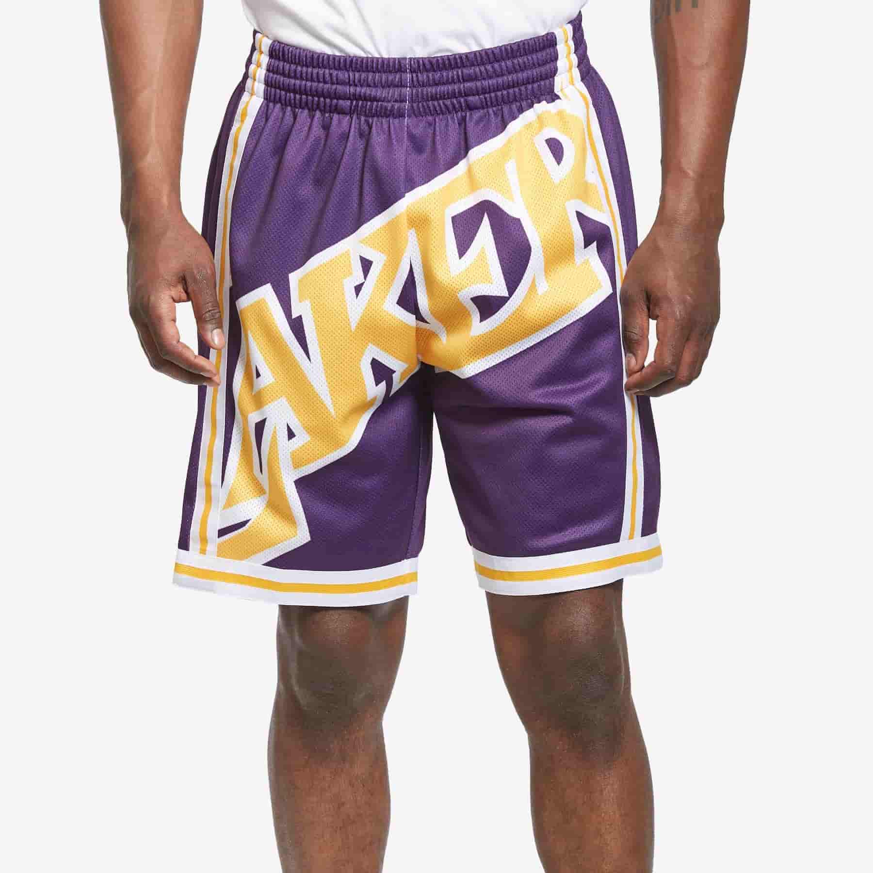short nba lakers big face mitchell ness baloncesto