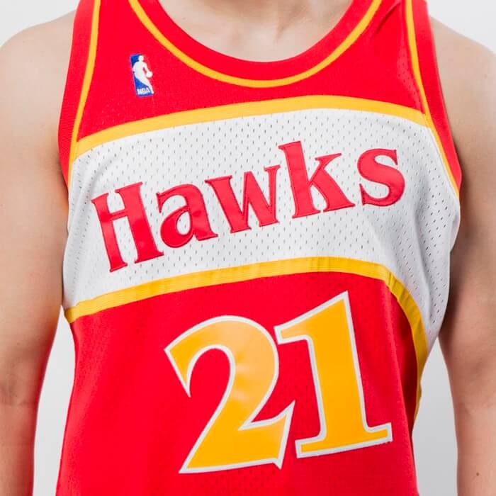 camiseta nba atlanta hawks dominique wilkins