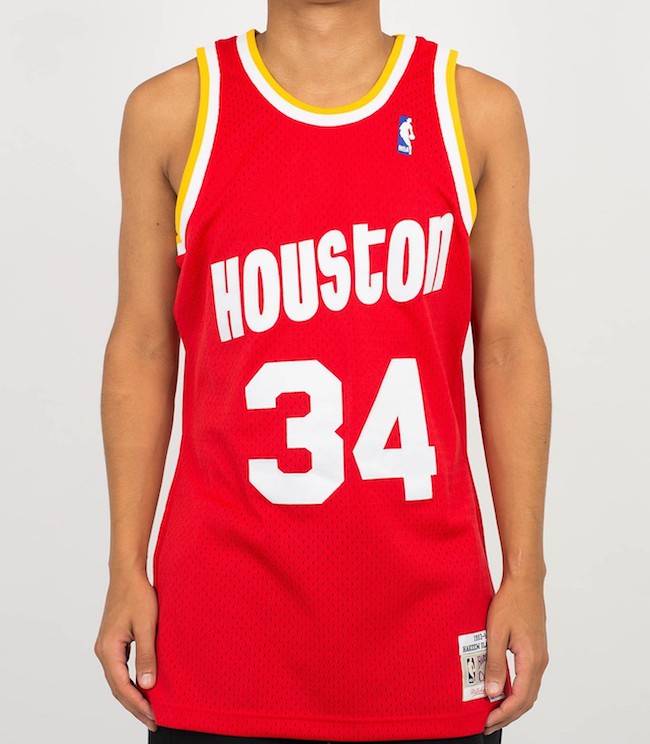 Camiseta NBA Retro Hakeem Olajuwon con los Rockets de Houston