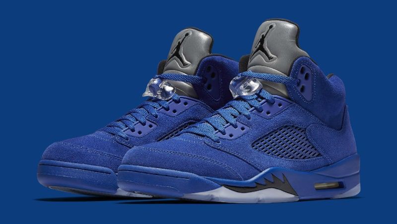 zapatillas jordan 5 blue suede