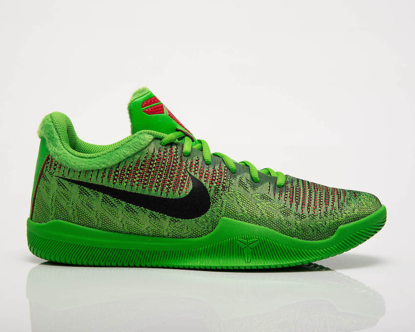 Saga jugador Alcanzar Zapatillas baloncesto Nike Kobe Mamba Rage "Grinch"